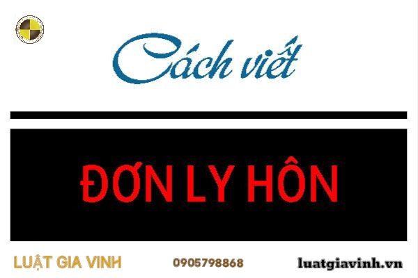 MẪU ĐƠN LY HÔN TẠI BIÊN HÒA